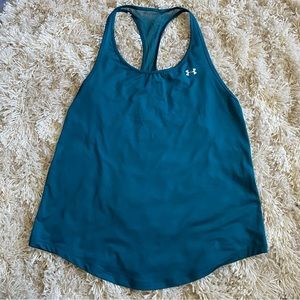 Under Armour Teal Mesh Racerback Tank Top